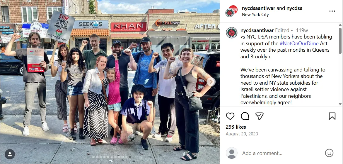 Stop Israeli Settler Violence Not On Our Dime! - 20 Aug 2023.png